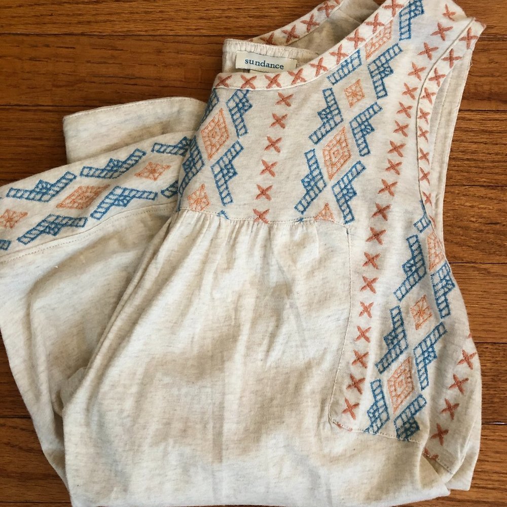 Sundance Catalog Embroidered Tank, Small